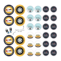 Essential Name Labels - Cars