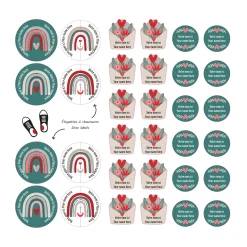 Essential Name Labels - Hearts