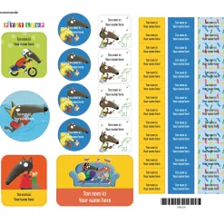 Essential Name Labels - Little Wolf