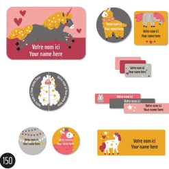 Essential Name Labels - Llamas