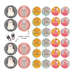 Essential Name Labels - Llamas