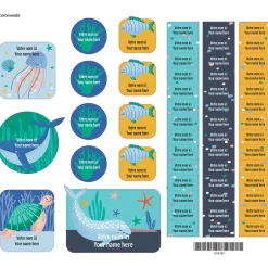 Essential Name Labels - Ocean