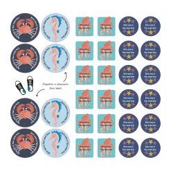 Essential Name Labels - Ocean