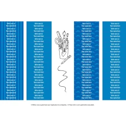 Essential Name Labels – School blue