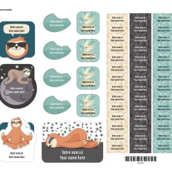 Essential Name Labels - Sloth