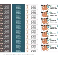 Essential Name Labels - Sloth