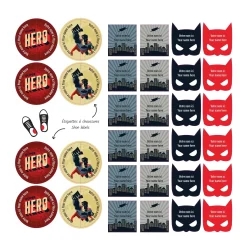 Essential Name Labels - Super heros