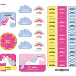 Essential Name Labels - Unicorn