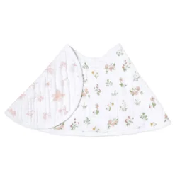 Essentials Cotton Muslin Burpy Bib - Country floral