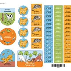 Essentials Name Labels - Animals