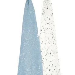 Essentials Silky Soft Muslin Swaddles 2 Pack - Cosmic galaxy