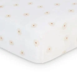 Fitted Crib Sheet - Daisies