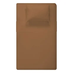 Flannel Double Sheet Set - Caramel