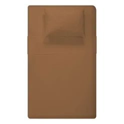 Flannel Twin Sheet Set - Caramel
