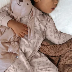 Fleece Jumpsuit 9-12m - Pink Forest Do-re-mi