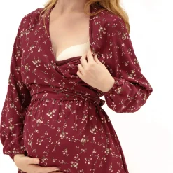 Floral AOP Maternity Dress