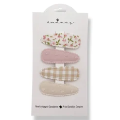 Floral Snap Clips (4)