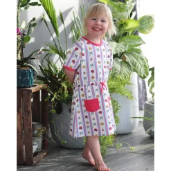 Flower Stripe Dress 2-10y