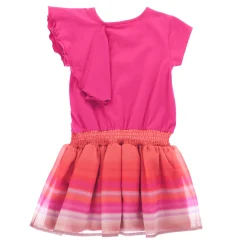 Flowers Frill Dress 2-12