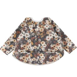 Flowers L/s Bib 0-36m