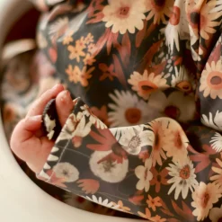 Flowers L/s Bib 0-36m