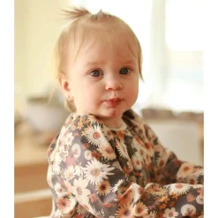Flowers L/s Bib 0-36m