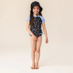Flowers 2pc Uv Swimsuit 2-14