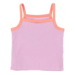 Flowers Ribbed Tank Top 2-12