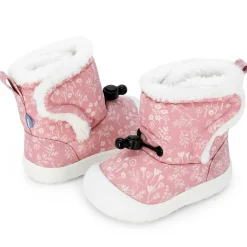 Flowers Stay-Put Booties 6-24m