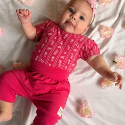 Flowers Stripe Bodysuit 3-24m