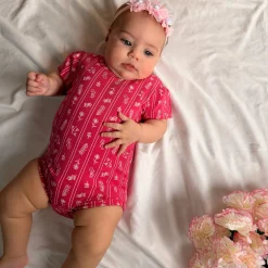 Flowers Stripe Bodysuit 3-24m