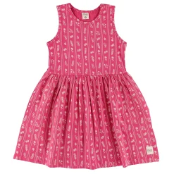 Flowers Stripe Dress 2-8y