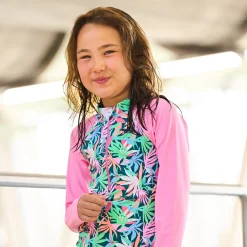 Foliage Aop Uv Swimsuit 2-12