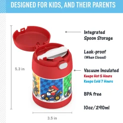 Food Jar Thermos 290ml - Mario Kart