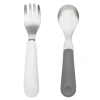 Fork & Spoon Set - Grey