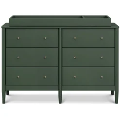 Frem 6-Drawer Dresser - Forest Green