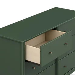 Frem 6-Drawer Dresser - Forest Green