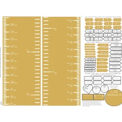 FRENCH Lux Modern Growth Chart - Ocher