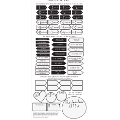 FRENCH Modern Growth Chart - White