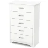 Fusion 5-Drawer Chest - Pure White