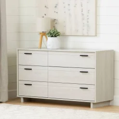 Fynn 6-Drawer Double Dresser - Winter Oak
