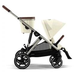 Gazelle S Stroller - Taupe Frame with Seashell Beige Seat
