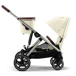 Gazelle S Stroller - Taupe Frame with Seashell Beige Seat