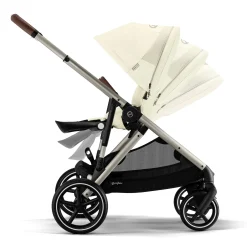Gazelle S Stroller - Taupe Frame with Seashell Beige Seat