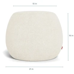 Gem Pouf Ottoman - Dune