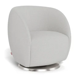 Gem Rocking and Swivel Glider - Fog Grey / Steel