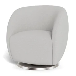 Gem Rocking and Swivel Glider - Fog Grey / Steel