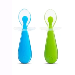 Gentle Scoop Silicone Training Spoons(2)- Blue