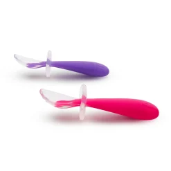 Gentle Scoop Silicone Training Spoons (2) - Pink