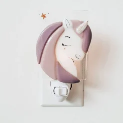 Glass Nightlight - Lilac Unicorn
